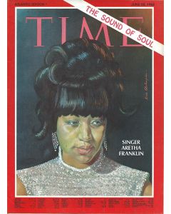 Aretha Franklin Time Magazine Cover Only